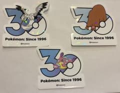 【韓国限定】ポケモン 30周年記念 ステッカー3枚セットのサムネイル