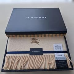 新品 BURBERRY ウールひざ掛け - メルカリ