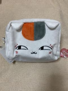 나츠메 친구장 냥코 선생님 다이컷 봉제인형 파우치 펜 파우치 메이크업 파우치