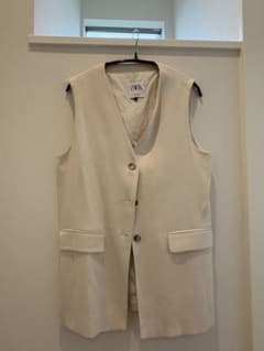 ZARA ノースリーブジャケット ホワイト M - 3
