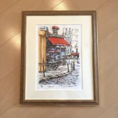 高橋文平 水彩画 paris フランス 額付き 箱あり 高橋文平 水彩画 paris フランス 額付き 箱あり - メルカリ