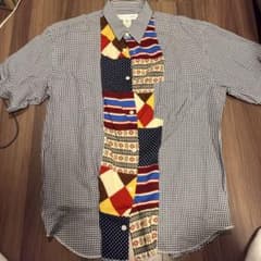COMME des GARCONS SHIRT 半袖シャツ　パッチワーク COMME des GARCONS SHIRT パッチワークシャツ - メルカリ