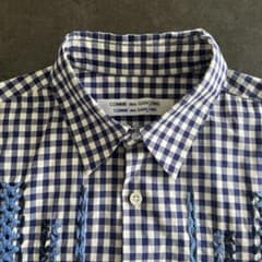 COMME des GARÇONS SHIRT 半袖チェックシャツ M COMME des GARCONS チェック柄 半袖シャツ - メルカリ