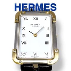 エルメス クロアジュール コンビ 革ベルト ホワイト メンズ 腕時計 ブランド エルメス クロアジュール コンビ 革ベルト ホワイト メンズ 腕時計