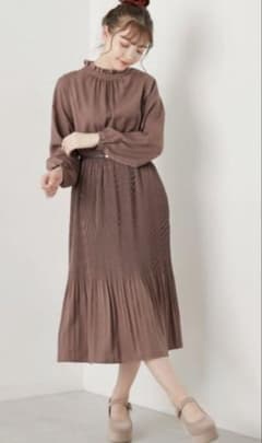 OLIVE des OLIVE ロングワンピース ブラウン