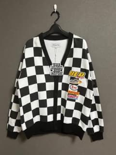 新品 BlackEyePatch RACING チェッカー柄 カーディガン - メルカリ