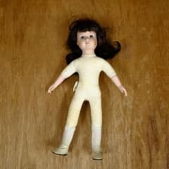 フランス人形　ビスクドール　着せ替え人形　タグ付 フランス アンティーク ビスクドール 着せ替え人形 陶器 ビンテージ