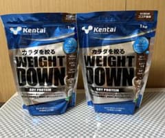 Kentai ケンタイ　ウェイトダウン ソイプロテイン ココア風味 1kg×2袋のサムネイル