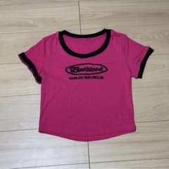 レディース 半袖Tシャツ　ピンク　y2k ギャル 平成