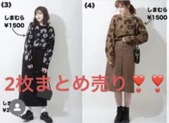 プチあや　しまむら　ヒョウ柄ニット　Lサイズ　プチプラのあやのサムネイル