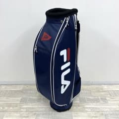 FILA フィラ キャディバッグ ネイビー ポリエステル素材 ゴルフバッグ