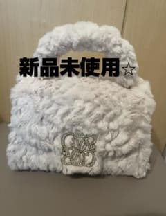 RANDA/ランダ/2WAY モノグラムショルダーファーバッグ　新品未使用のサムネイル