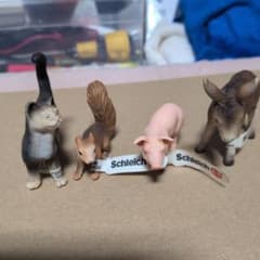 シュライヒ(ドイツ製)/4種動物フィギュア タグ付き - メルカリ