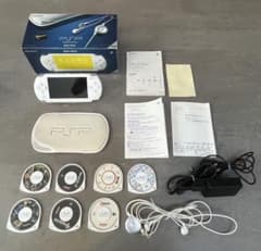 【動作確認済み】PSP-1000本体(箱ほか付属品付き)＋ソフト7本付のサムネイル