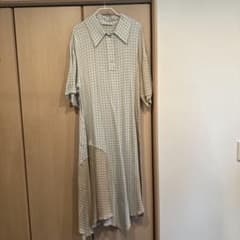 Acne Studios 水色チェック 半袖シャツワンピースのサムネイル