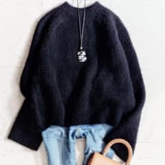 美品✨デミリー DEMYLEE カシミヤ100％ スキッパー ニットワンピース 美品✨​デミリー DEMYLEE 最高級カシミヤ100% 贅沢リラックスニット