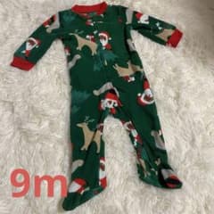 carter's クリスマス柄 フリース ロンパース 9mのサムネイル