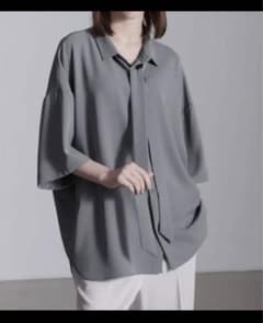 loose ドレープトロミ ハーフボウタイシャツのサムネイル