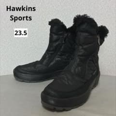 【未使用】 ホーキンススポーツ サイドジップ ボア ショートブーツ 防寒