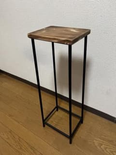 アイアンスツール 高さ70cm 花台 サイドテーブル - メルカリ