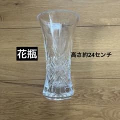 ガラス 花瓶 花器切子ガラス細工赤ワインレッド | Shop at Mercari