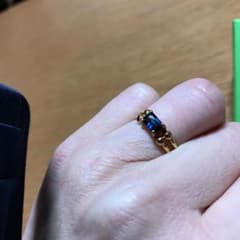 ころころんさま専用　サファイアリングのサムネイル