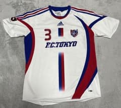 FC東京　白ユニフォーム　adidas 3番　半袖　非売品のサムネイル