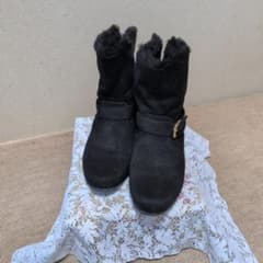 Angelsole ショートブーツ黒 インナーヒール5cm サイズ ｌのサムネイル