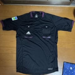 adidas サッカー レフェリーシャツ ブラック 値下げ可能！！のサムネイル