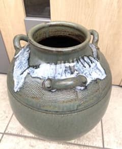 古陶磁 時代物 唐津三耳壺 花器 骨董品 古陶磁 時代物 唐津三耳壺 花器 骨董品 - メルカリ