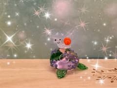 可愛い*°♡アジサイとカタツムリ ☆ミニチュア　ガラス細工⋆*˸✻*˸ꕤ