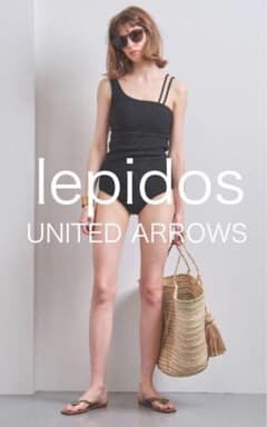 ユナイテッドアローズ lepidos ワンショルダー ワンピース 水着 ブラックのサムネイル