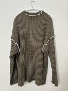 FREAK'S STORE オリーブ　ヘビーワッフルニットのサムネイル
