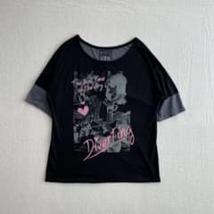 y2k バイカラー Tシャツ レイアード風 グランジ マクブリング 古着