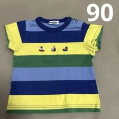 familiar ファミリア ボーダー Tシャツ 90cm - メルカリ