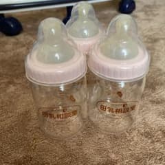 ピジョン　母乳相談室　哺乳瓶×3 乳首付きのサムネイル