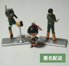 NARUTO 마이트·가이 록·리 스트랩 미니 피겨 당시물