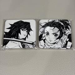鬼滅の刃 ufotable ダイニング スクエア缶バッジ 冨岡義勇 竈門炭治郎