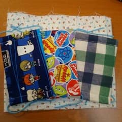 [専用商品]ハンドメイド子供用マスク5枚のサムネイル