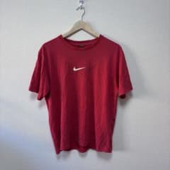 00s NIKE USAマップ スウッシュ プリントTシャツ M レッド ナイキ