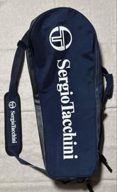 Sergio Tacchini ラケットバッグ ネイビー ラケット４本収納可のサムネイル