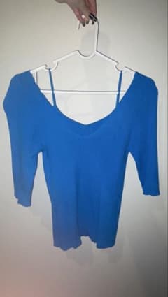 【SNIDEL】レイヤード風ドッキングニットトップスのサムネイル