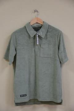koo様専用 RUFFLOG ラフロッグ パイルメッシュポロシャツ カーキ M