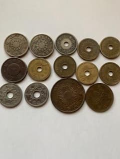 日本の古銭セット 明治 大正 穴銭 14枚 - メルカリ