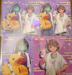 銀河特急ミルキー☆サブウェイ 極楽湯 コースター マキナ チハル 4枚セットのサムネイル