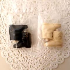 ハルモニアブルーム　靴　ブーツセット　黒　白