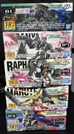 HG ガンダム00 5体セットのサムネイル
