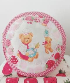 ✾ハンドメイド✾丸型ポーチ✾くまのサムネイル