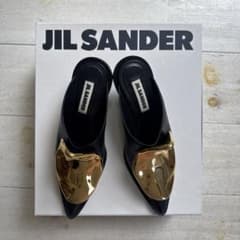 jil sander メタルミュール35 ポインティドトゥサンダル 保存袋付き jil sander メタルミュール35 ポインティドトゥサンダル 保存袋付き