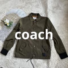美品 コーチ COACH ソリッド ナイロンジャケット カーキ オリーブ 